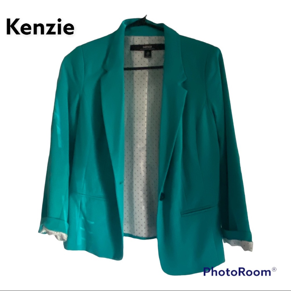 Kensie teal blazer jacket